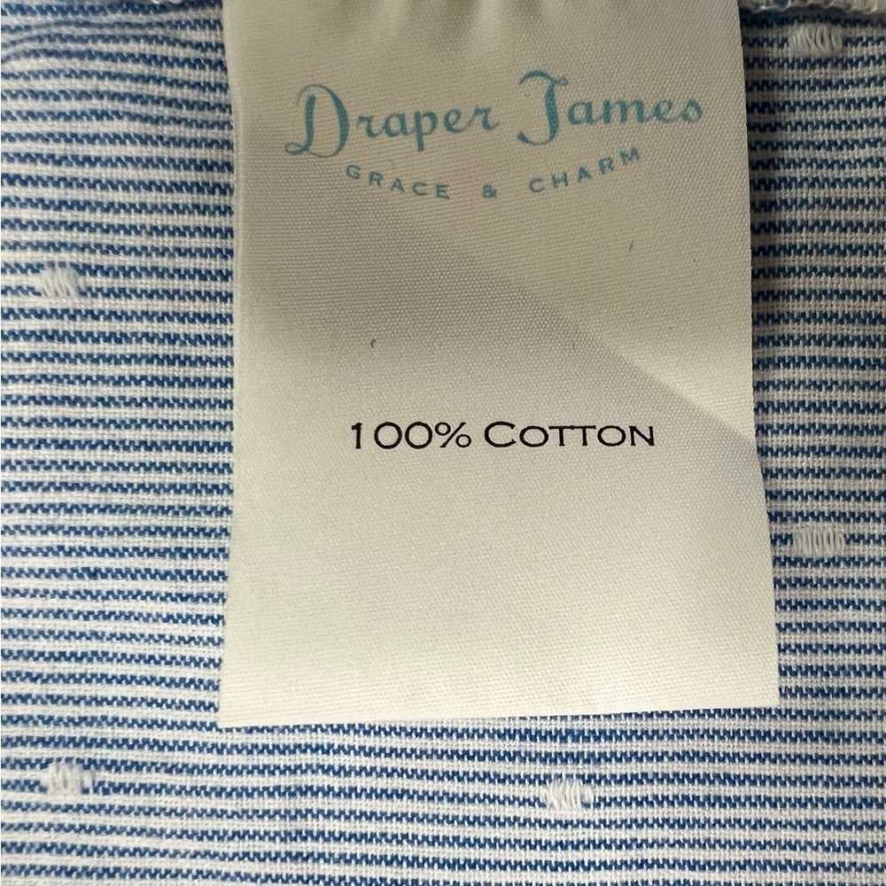 Draper James Top Sleeveless Button Collared Chamb… - image 3